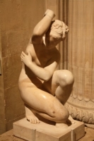 Aphrodite and Love, in the Louvre museum