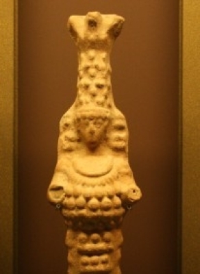 Artemis of Ephesus and mother-goddess figures.