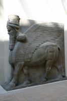 Human-Headed Winged Bulls in the Louvre Museum